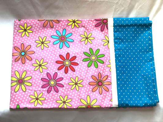 Assorted Flower Colors Pillow Case 