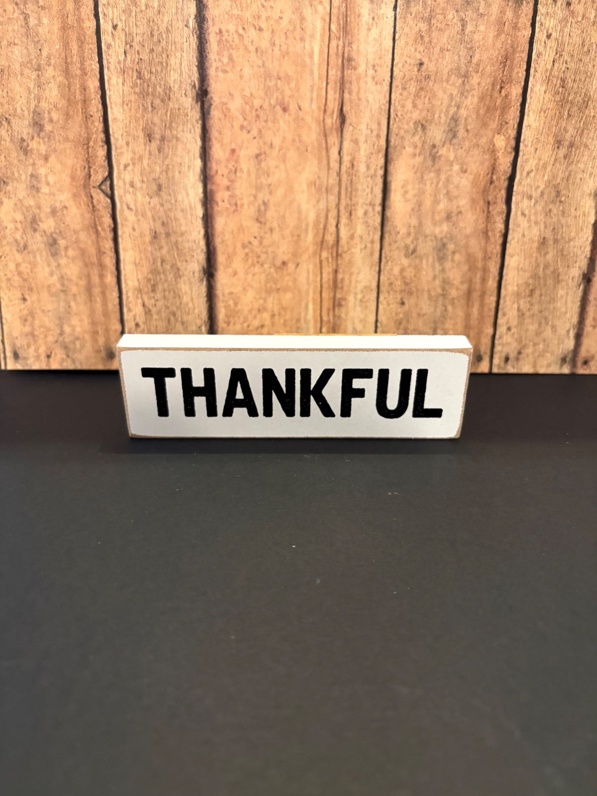 THANKFUL Mini Block Sign 