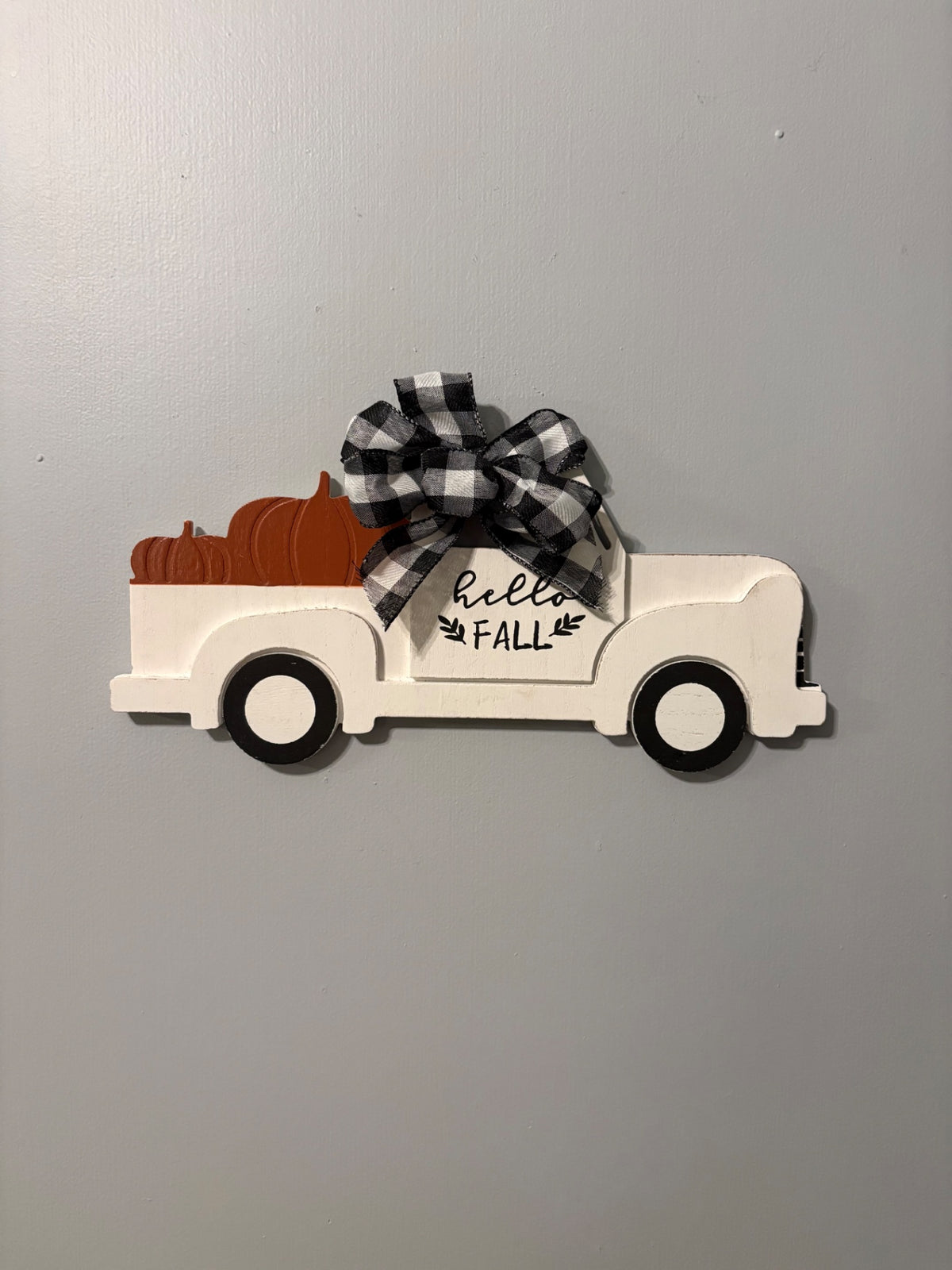White Fall Truck