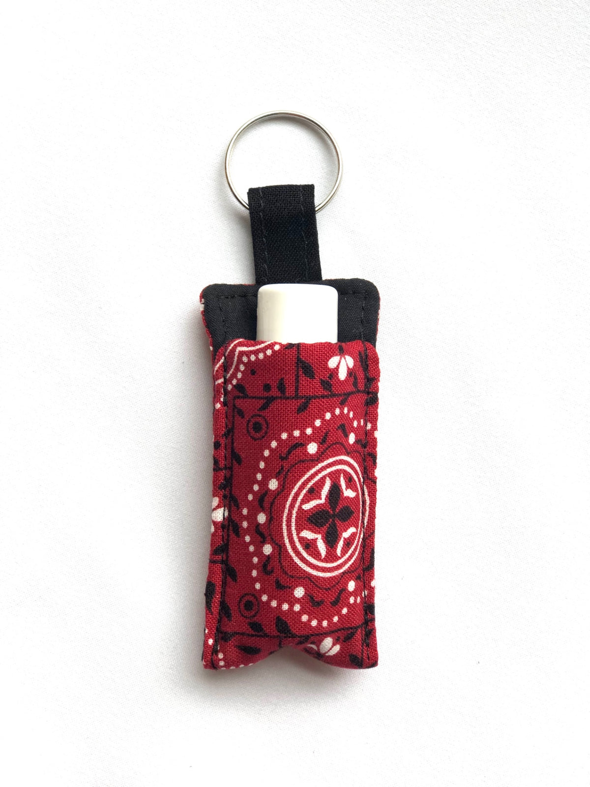 Red Bandanna Chapstick Holder 
