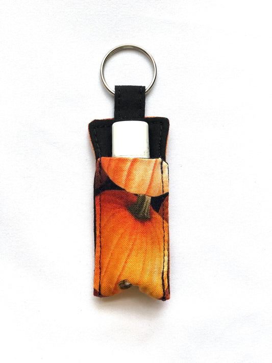 Orange Pumpkin Chapstick Holder 