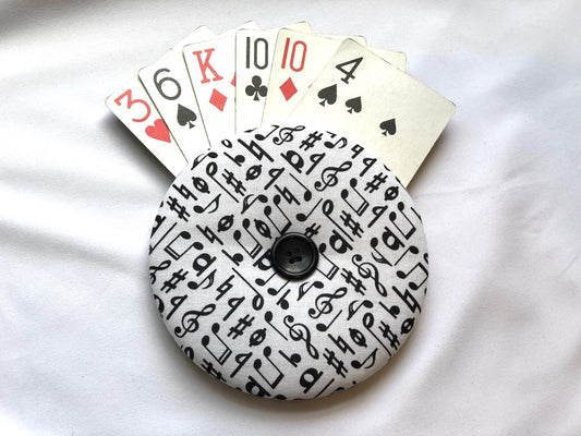 Musical Notes Playing Card Holder 