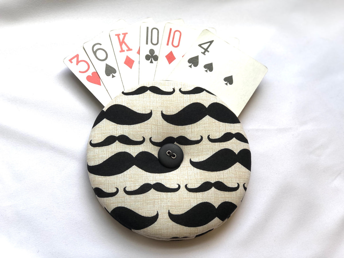 Mustaches Playing Card Holder 