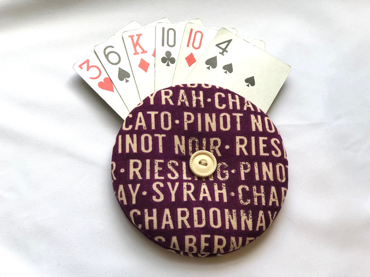 Wine Names Playing Card Holder 
