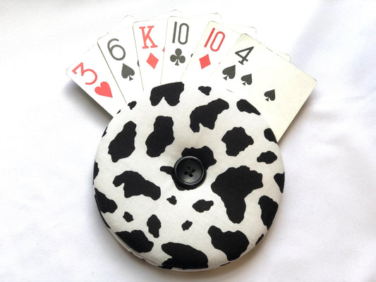 Cow Print Playing Card Holder 