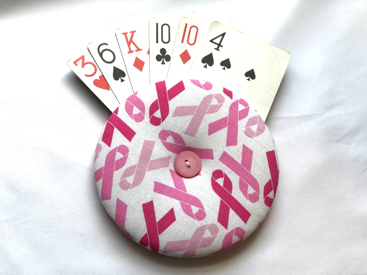 Cancer Ribbons Playing Card Holder 