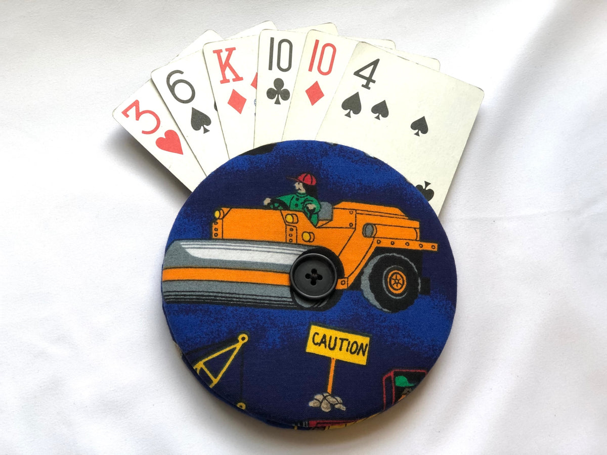 Construction Trucks Playing Card Holder 