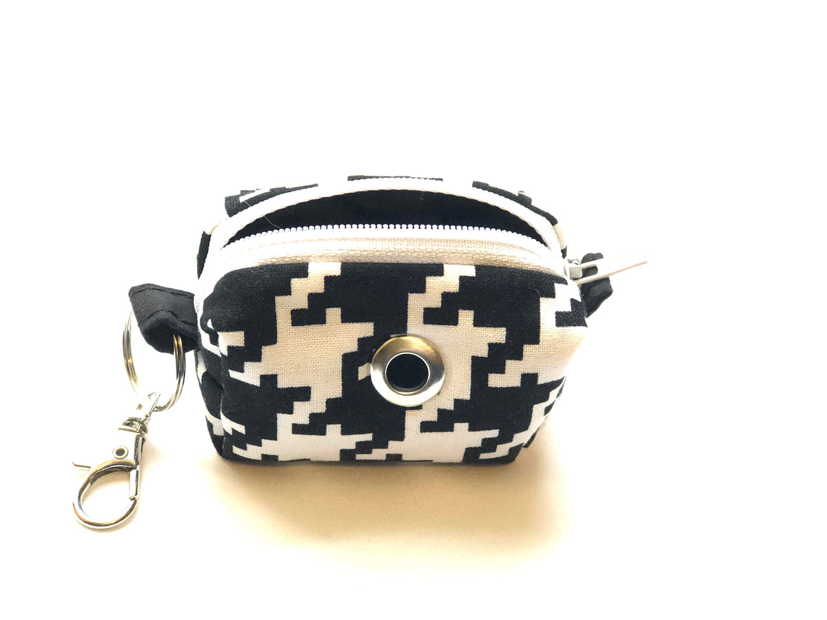 B&W Geometric Poopoo Bag