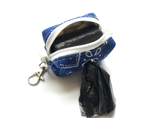 Blue and White Poopoo Bag 