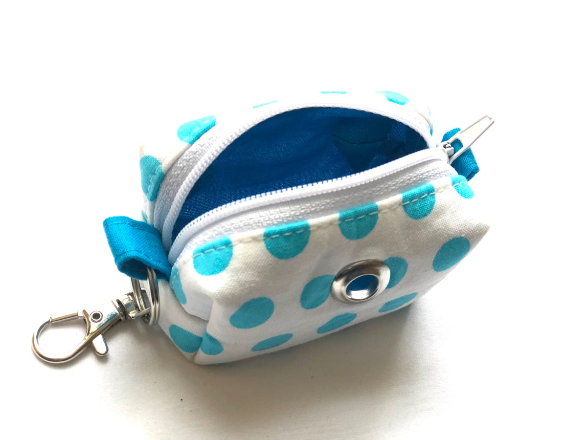 Blue Polkadots Poopoo Bag 