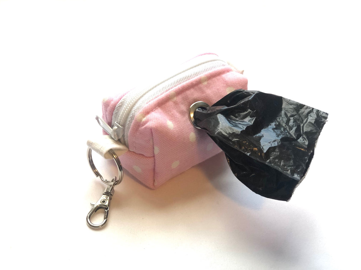 Pink w/White Dots Poopoo Bag 