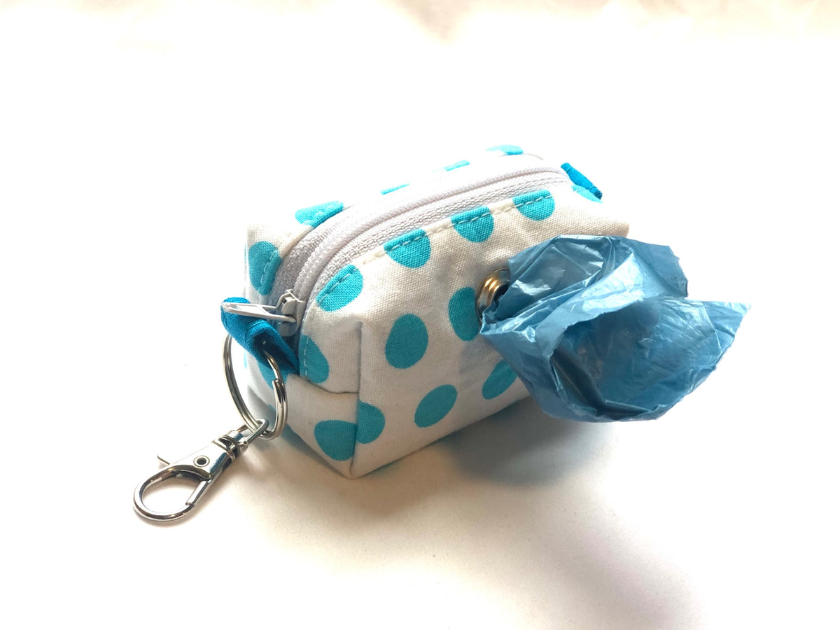 Blue Polkadots Poopoo Bag 