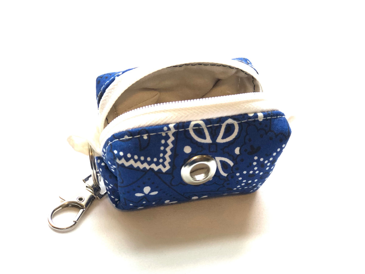 Blue and White Poopoo Bag 