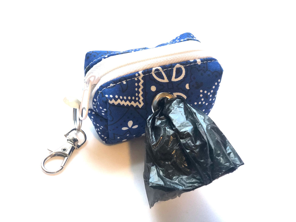 Blue and White Poopoo Bag 
