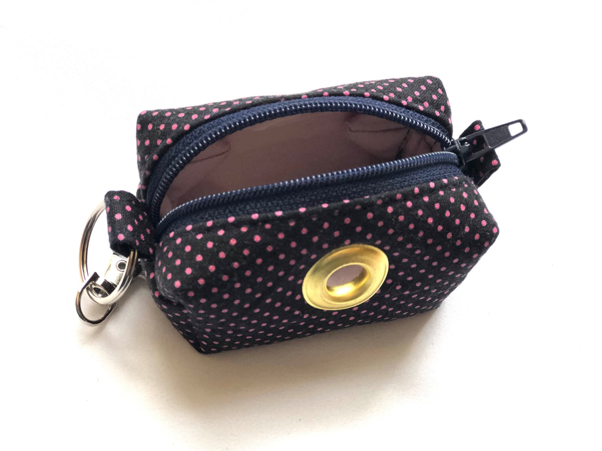 Pink Polkadots Poopoo Bag 