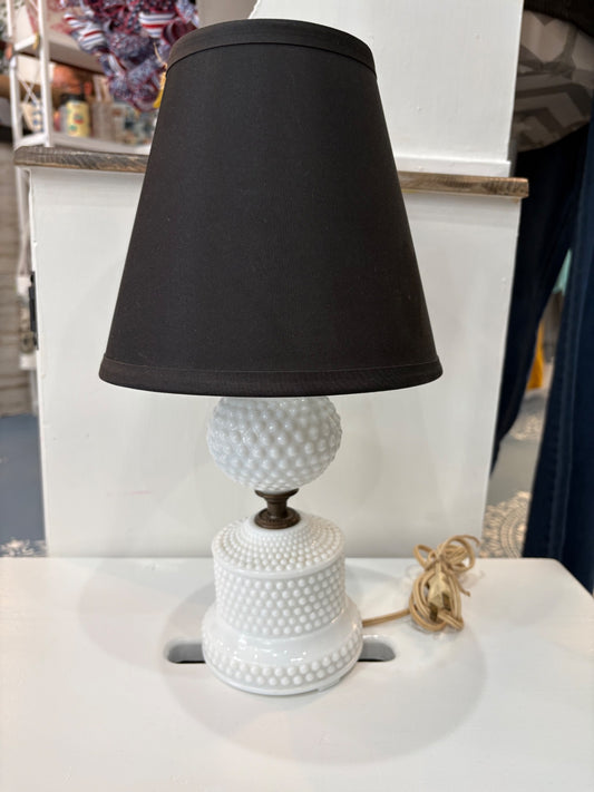 Antique Milk Glass Lamp