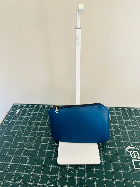 Blue Zipper Pouch 