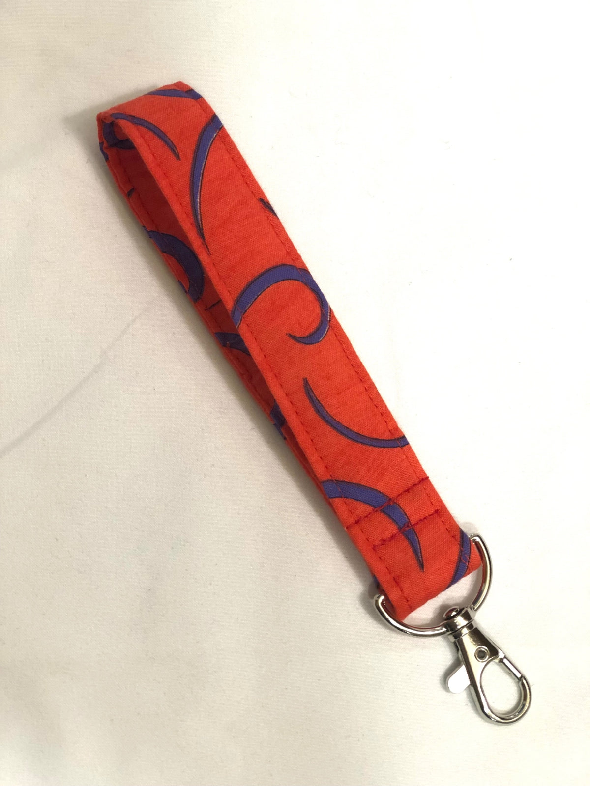 Red Swirls Key Fob Wristlet 