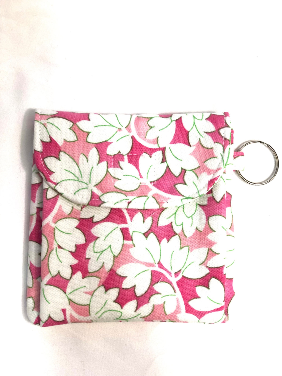 White Flowers Mini Pouch 