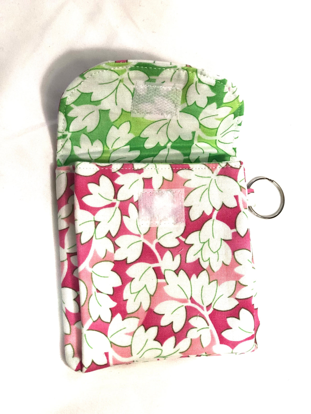 White Flowers Mini Pouch 