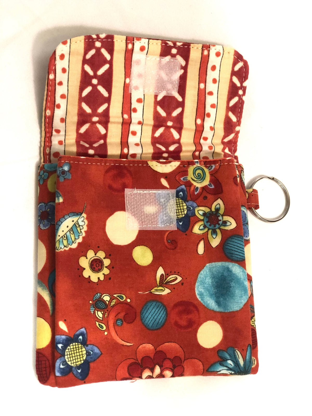 Floral on Red Mini Pouch 