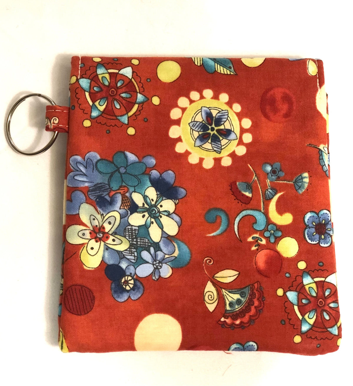 Floral on Red Mini Pouch 