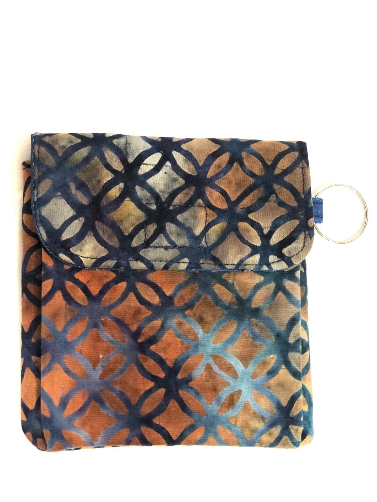Brown and Blue Mini Pouch 