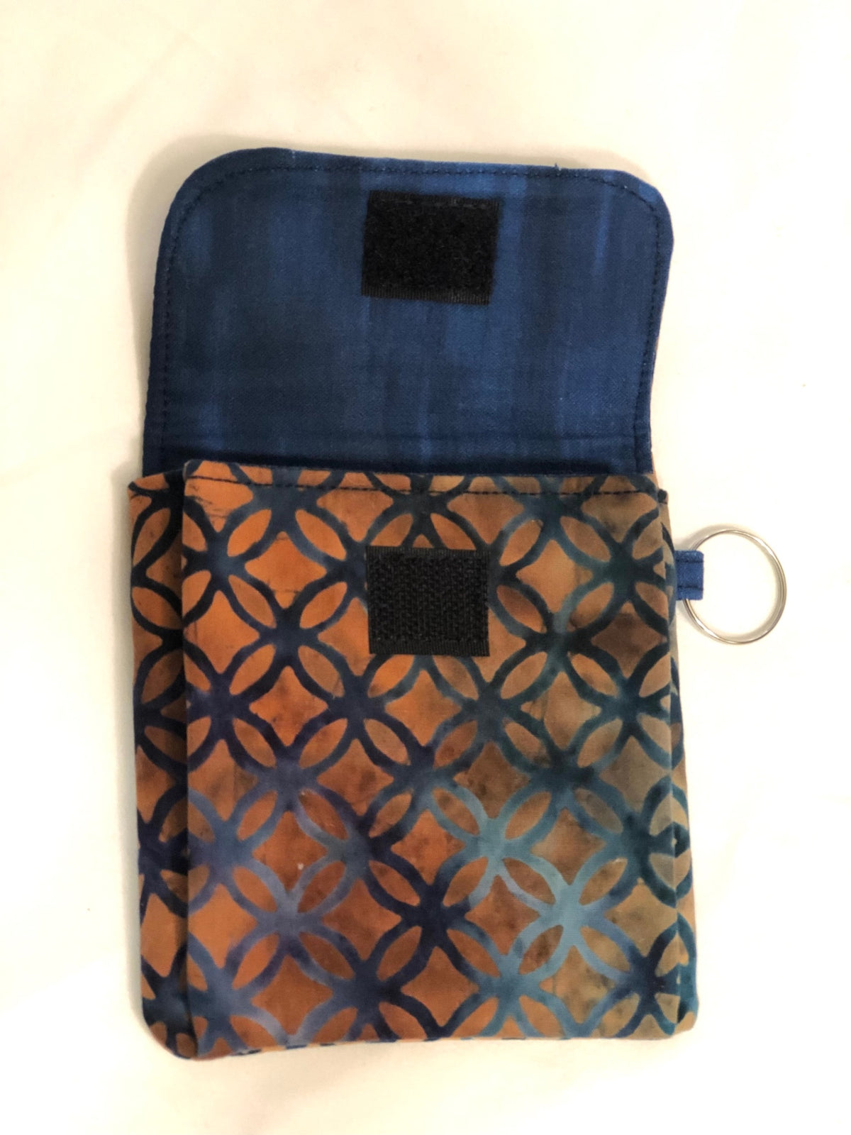Brown and Blue Mini Pouch 