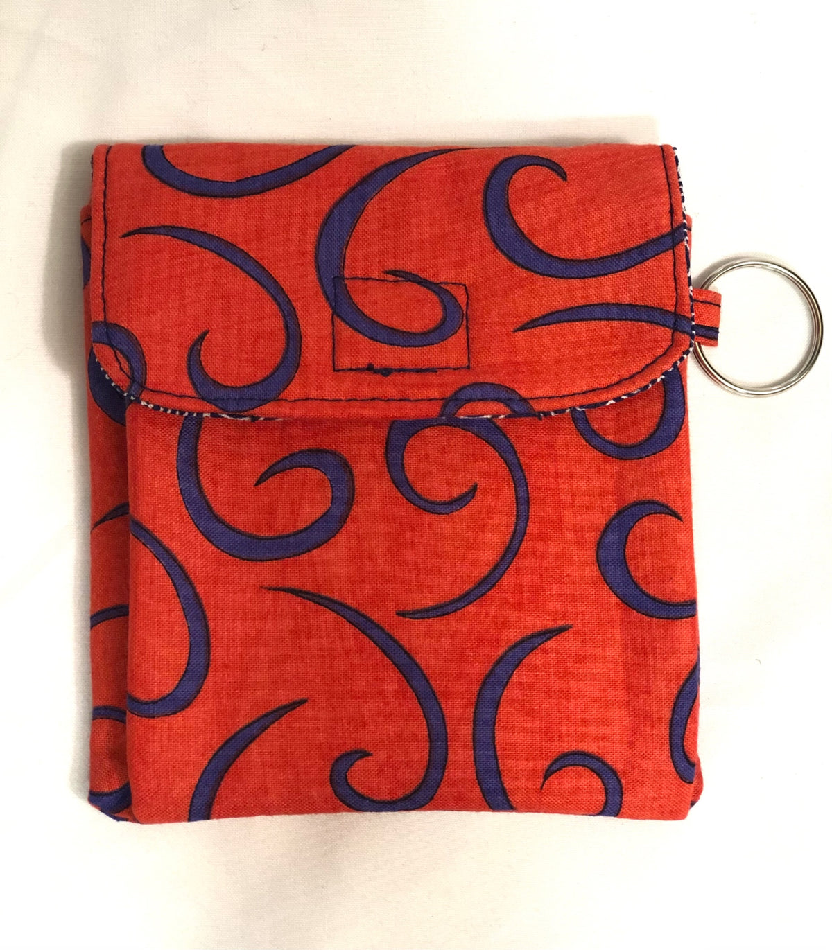 Red Swirls Mini Pouch 