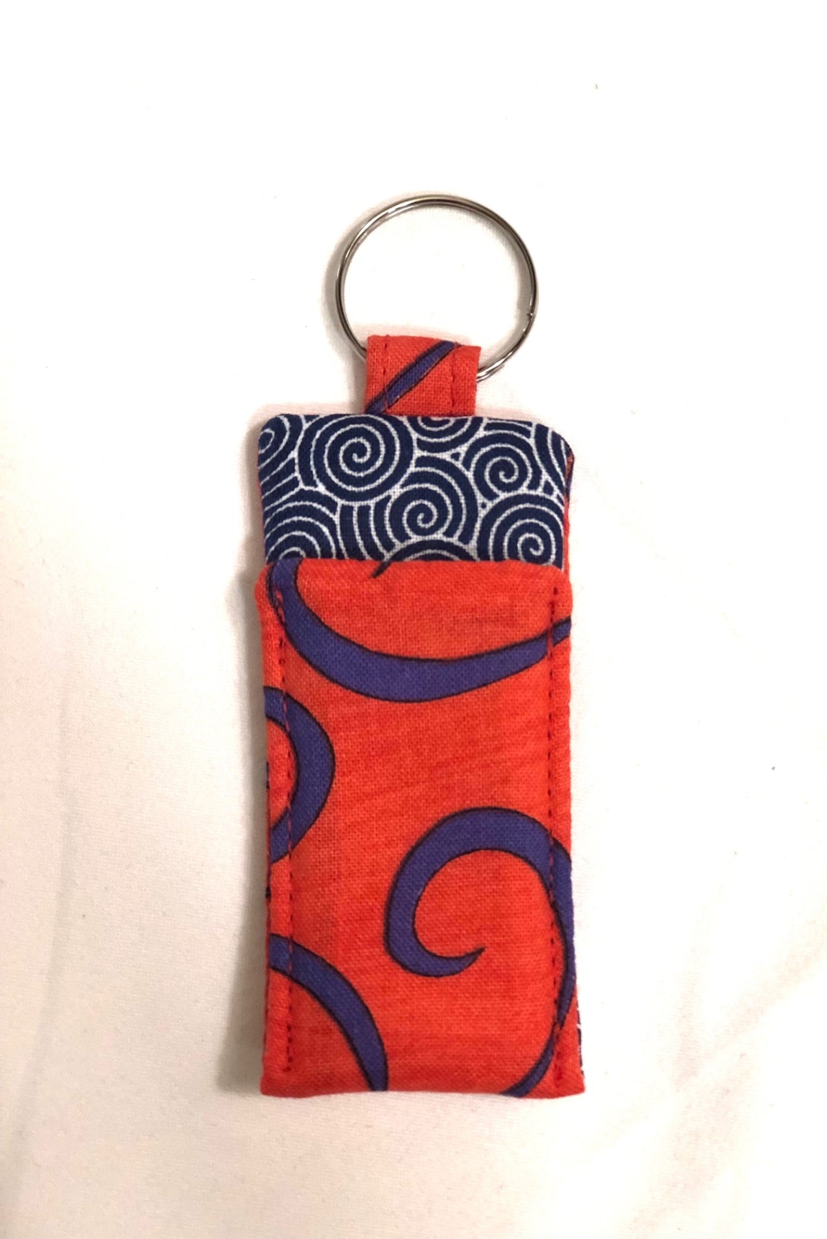 Red Swirls Chapstick Holder 