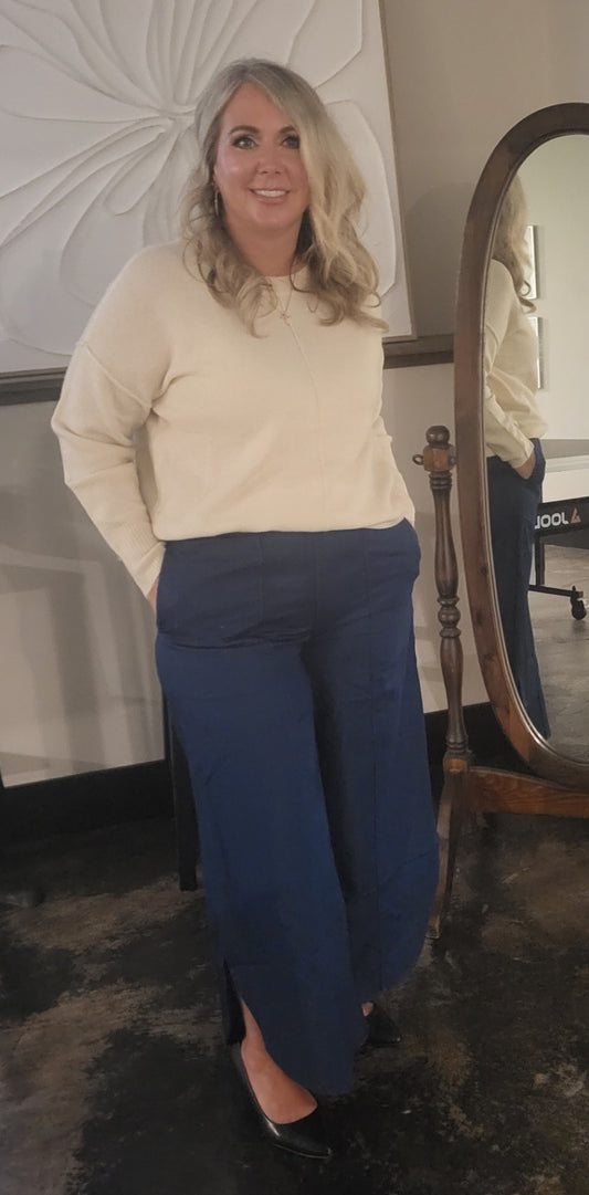 Pants LovLov  - Navy blue - Medium