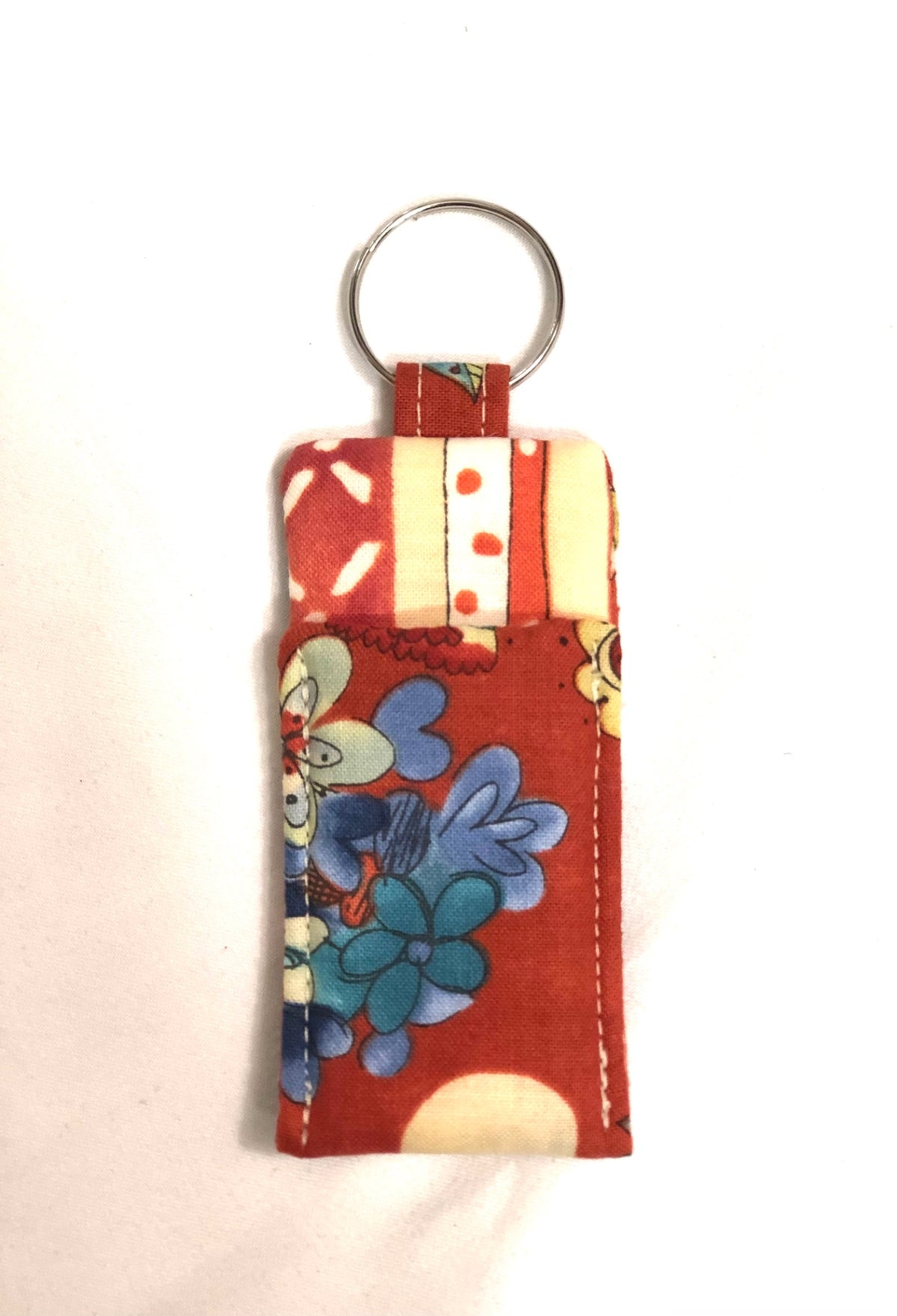 Red Floral Chapstick Holder 