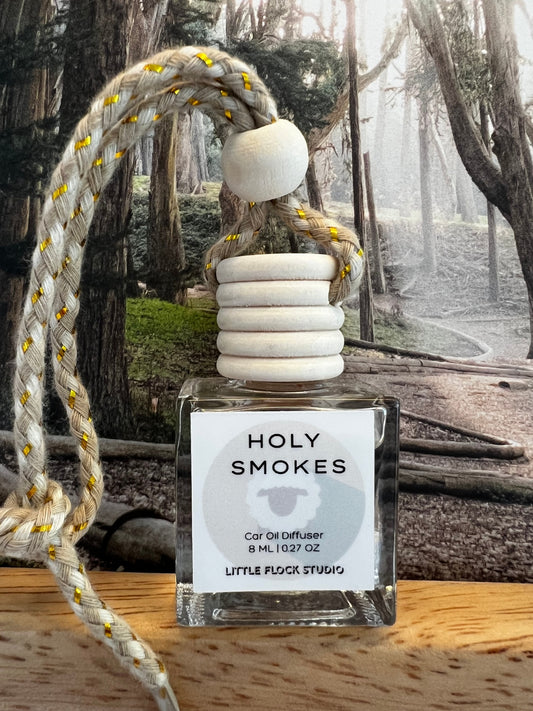 Little Flock Studio Car Diffuser HOLY SMOKES