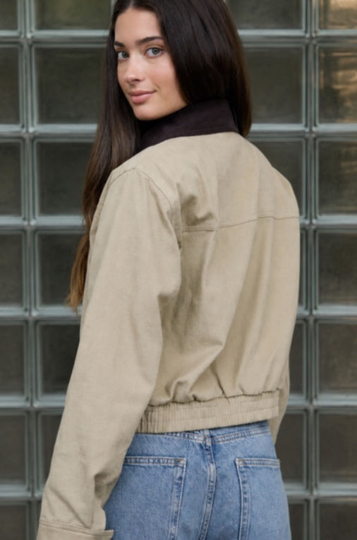 Jacket-The workshop Jacket - Beige - Small