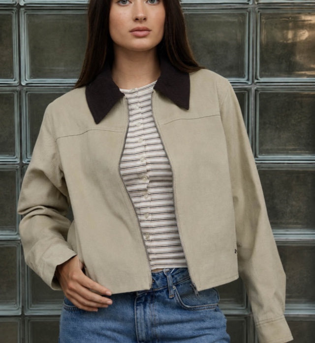 Jacket-The workshop Jacket - Beige - Small