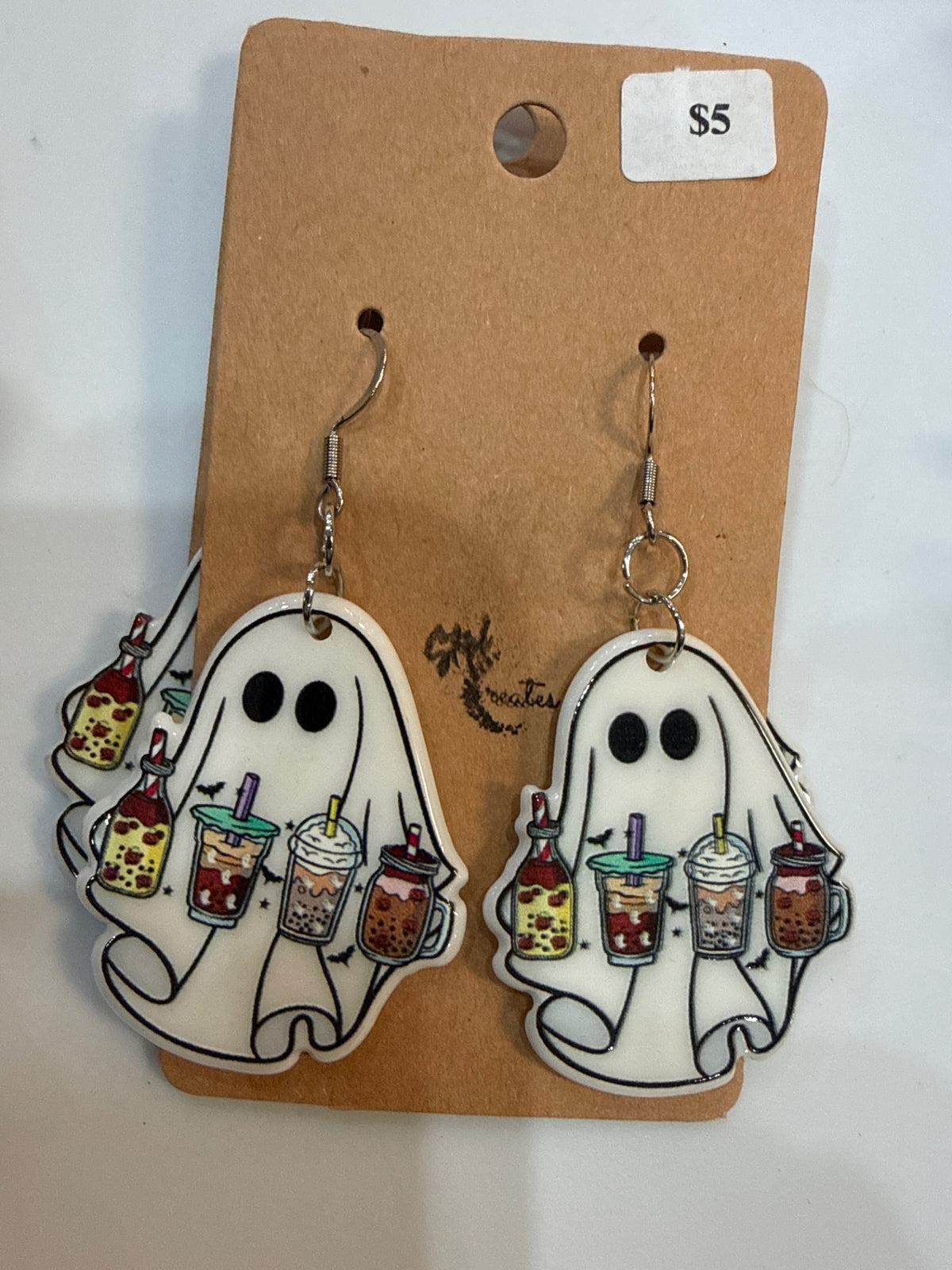 Accessories - Beige/White with multicolored drinks - One size