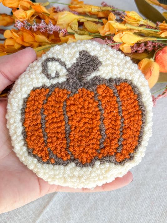 Pumpkin Mug Rug Coaster