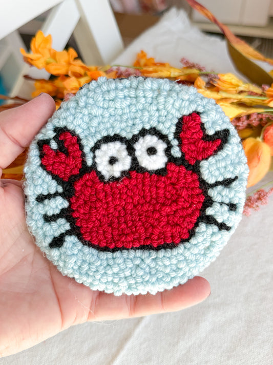 Crab Mug Rug Coaster