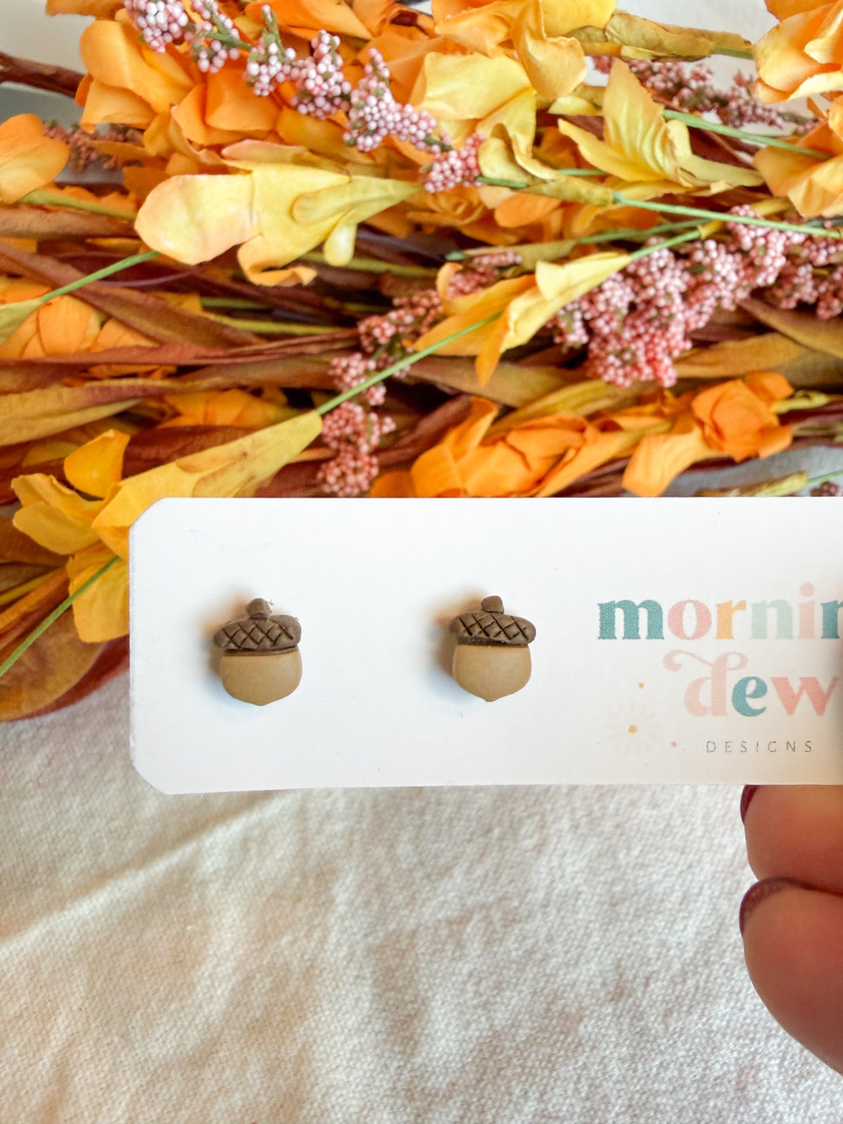 Kid Sized Mini Acorn Studs
