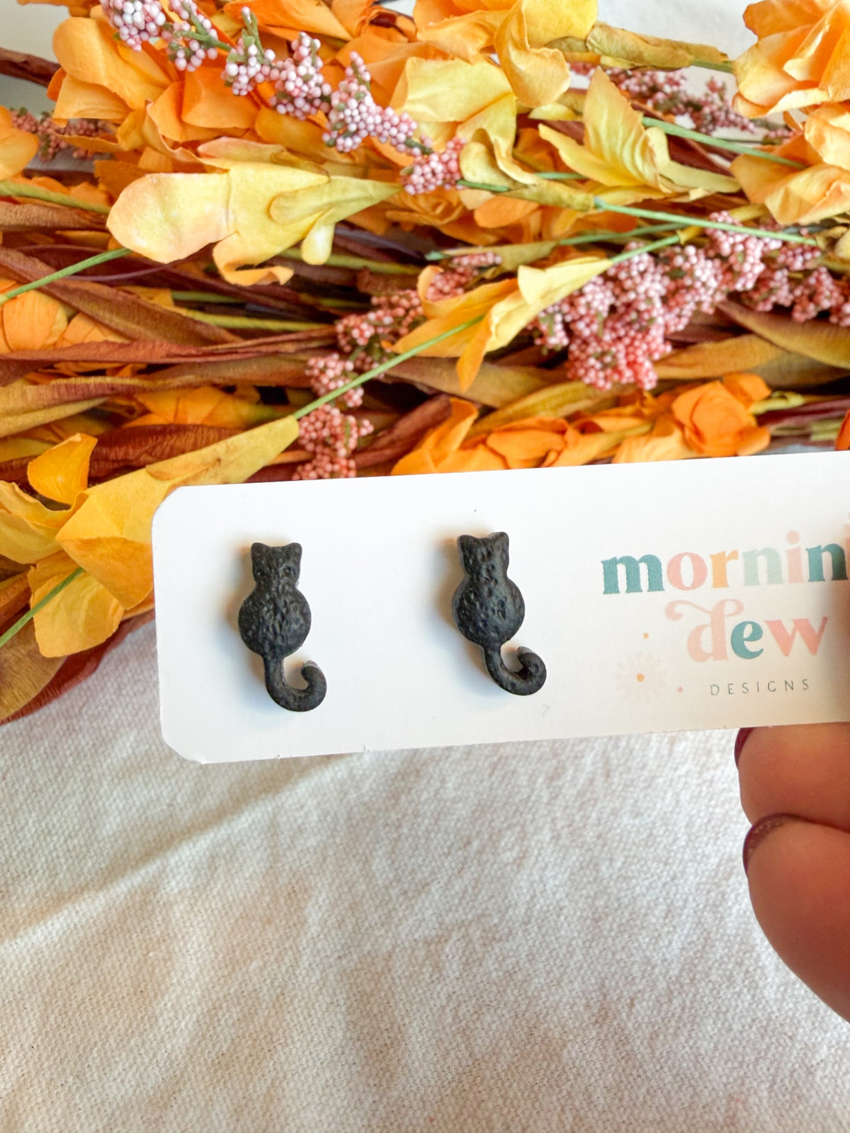 Black Cat Studs