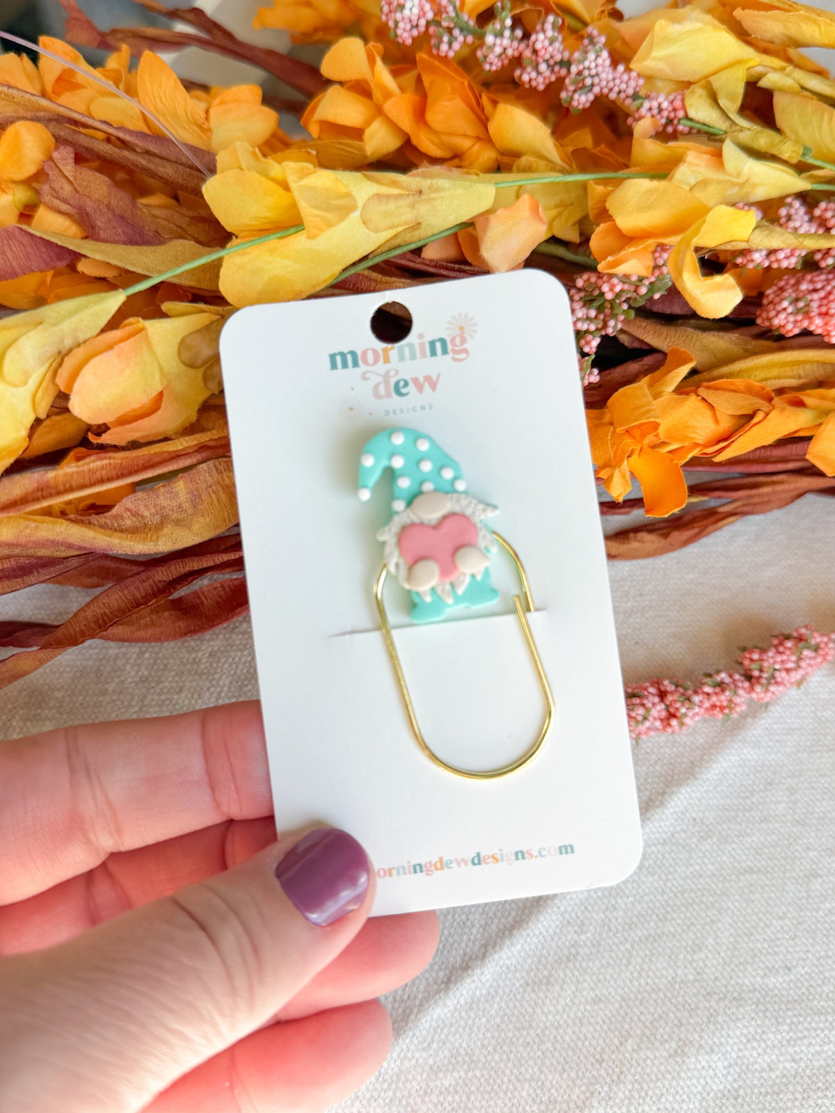 Gnome Paperclip Bookmark