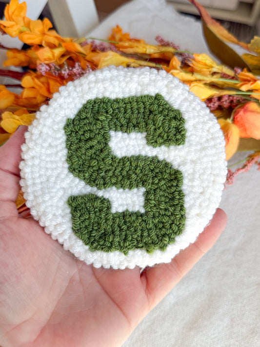 Block S Mug Rug Coaster