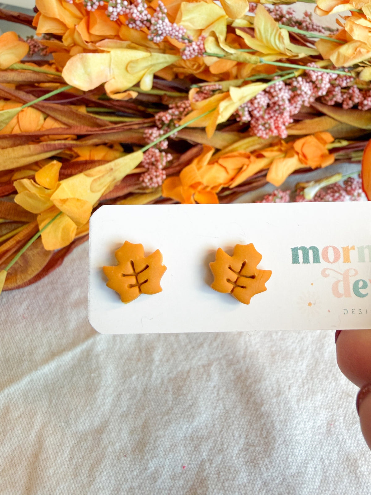 Yellow Leaf Studs