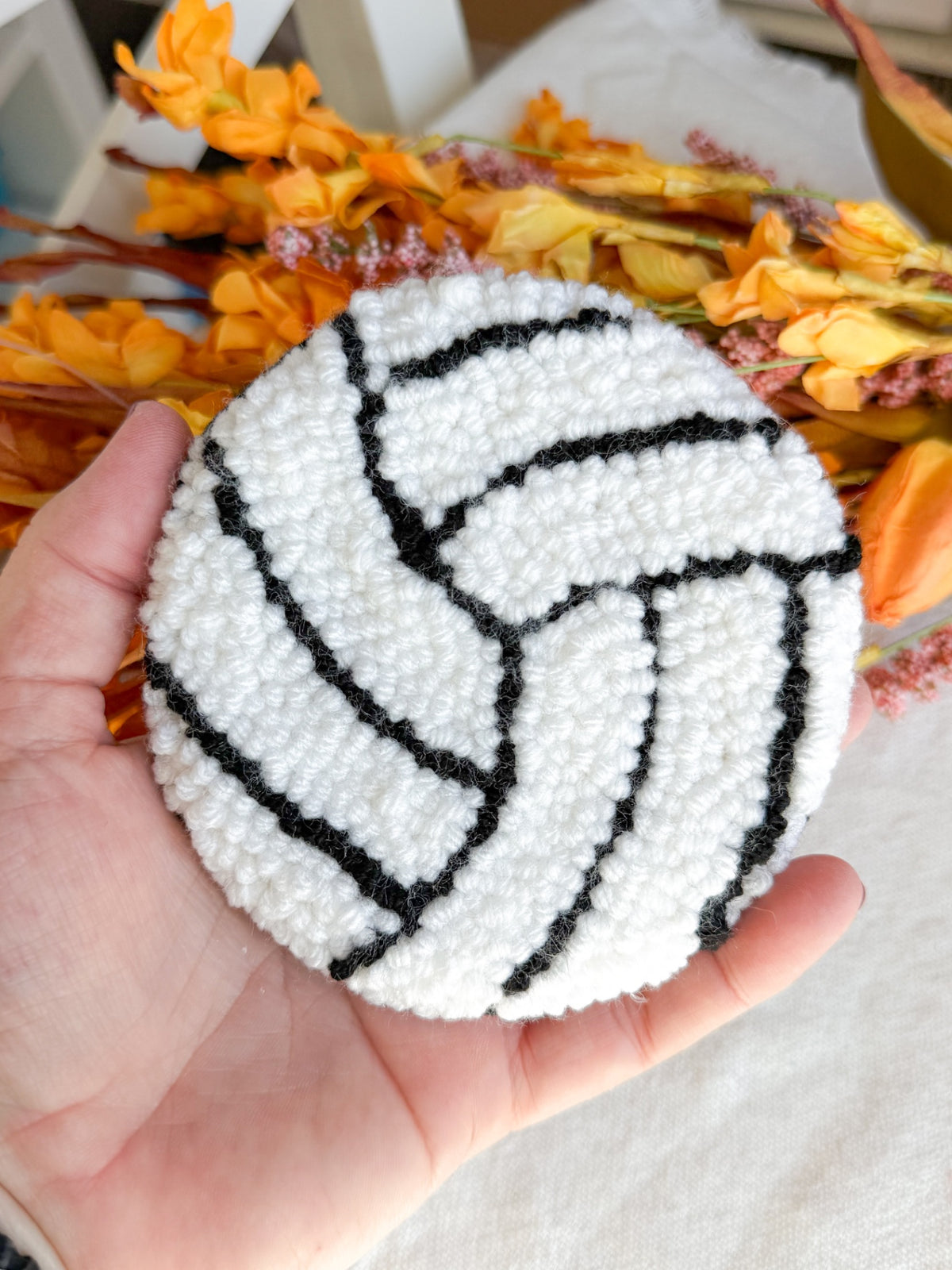 Volleyball Mug Rug Coaster