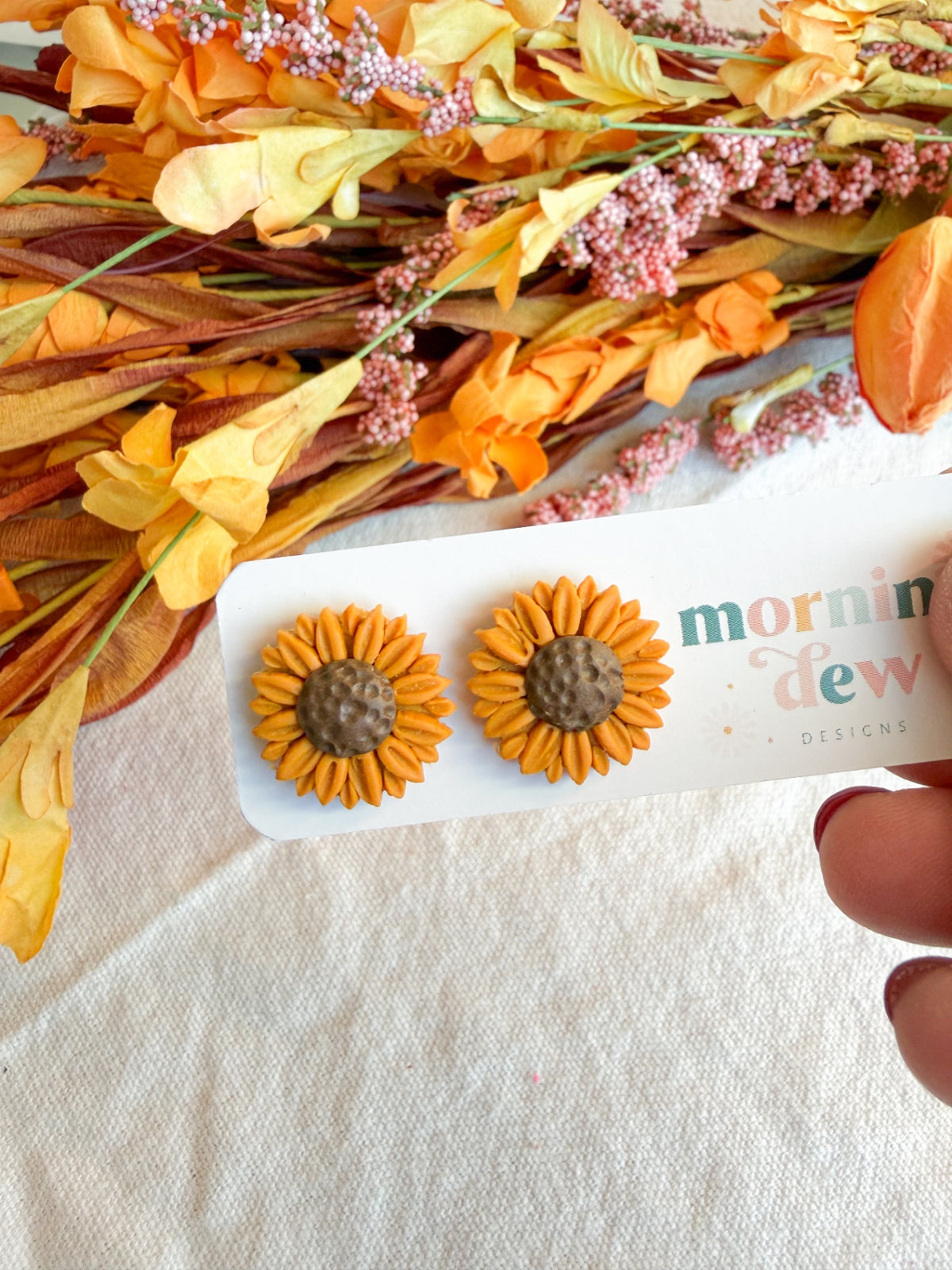 Full Sunflower Studs