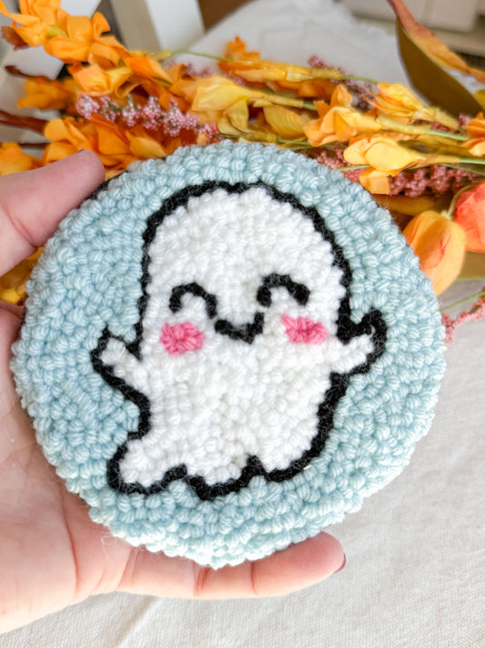 Cutie Ghost Mug Rug Coaster