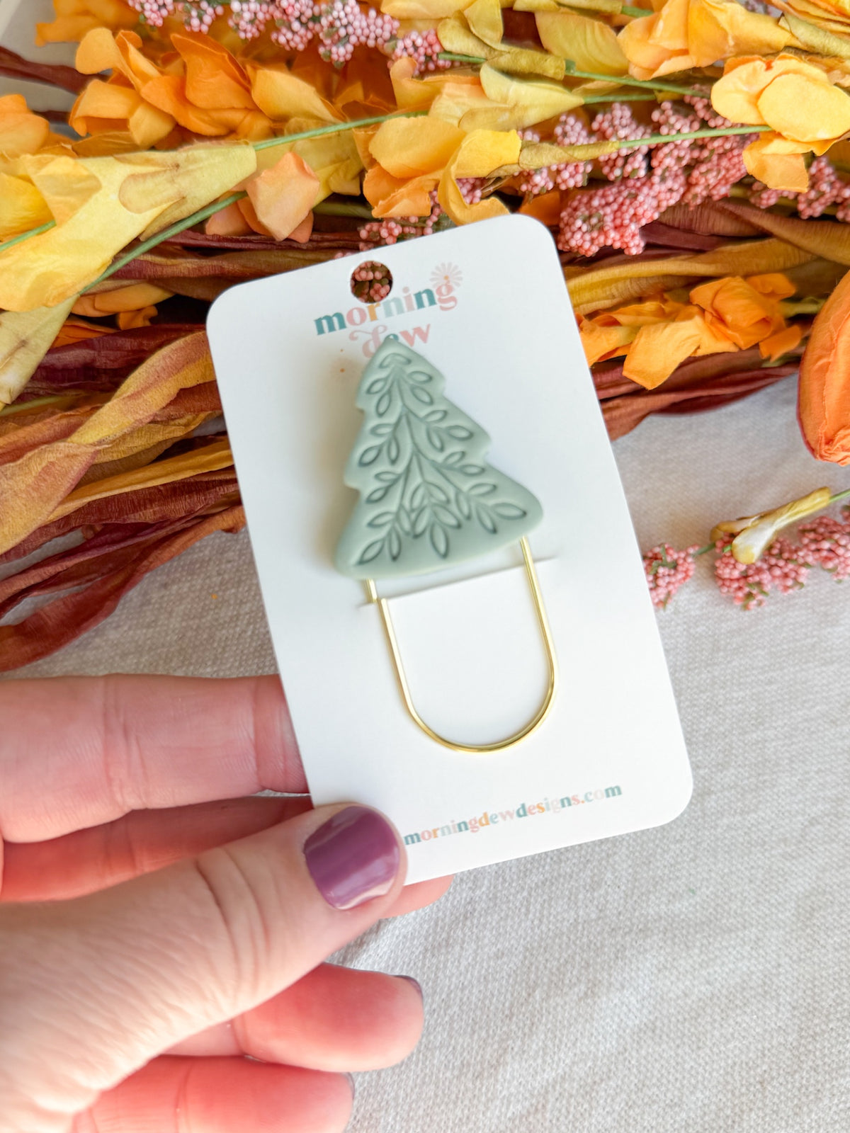 Scandinavian Tree Paperclip Bookmark