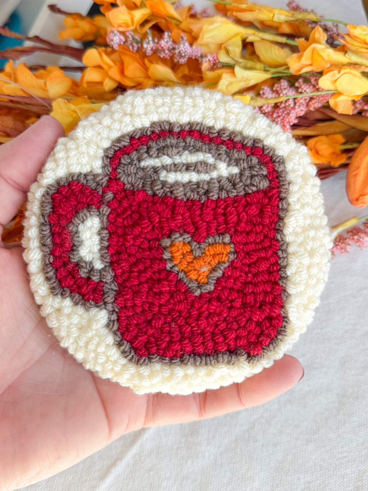 Coffee Cup Mug Rug Coaster