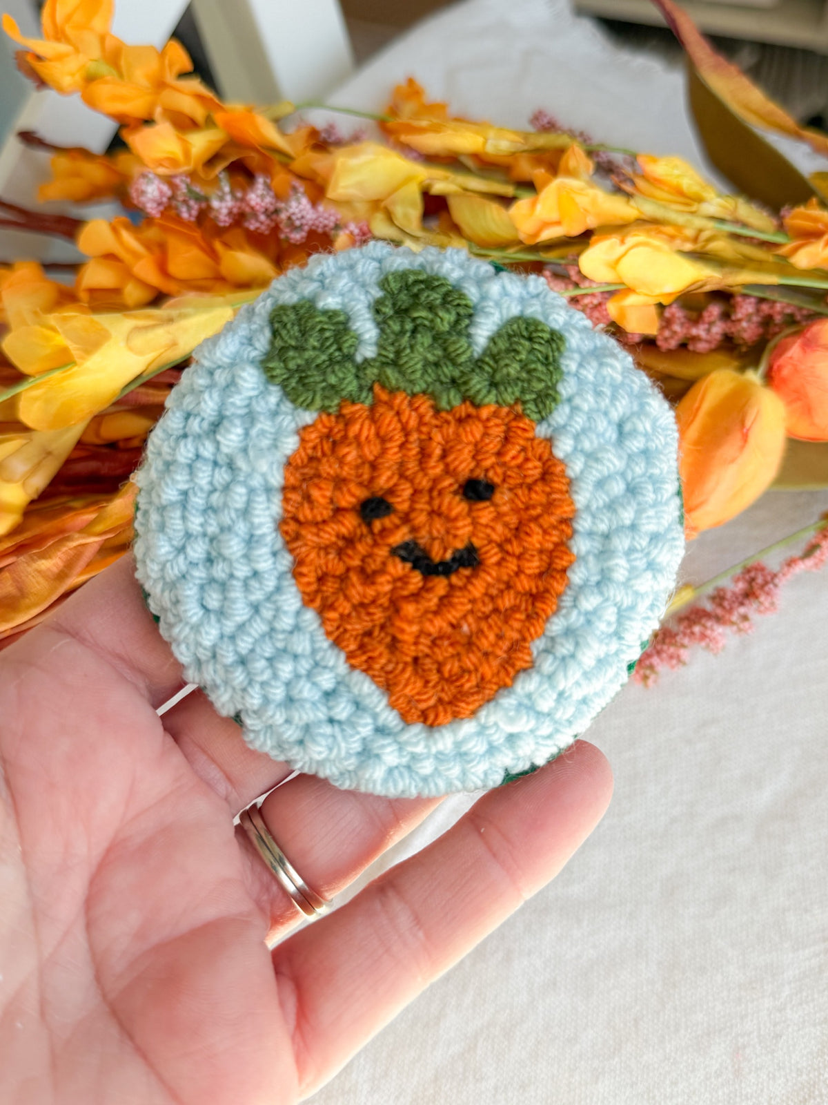 Carrot Car Mug Rug Coaster