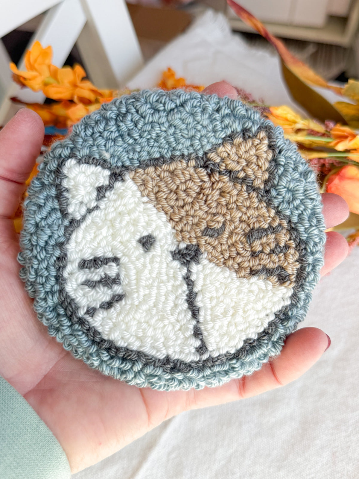Kitty Cat Mug Rug Coaster